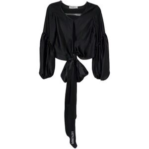Amanda Uprichard 100% Silk Blouse in Black Size XS